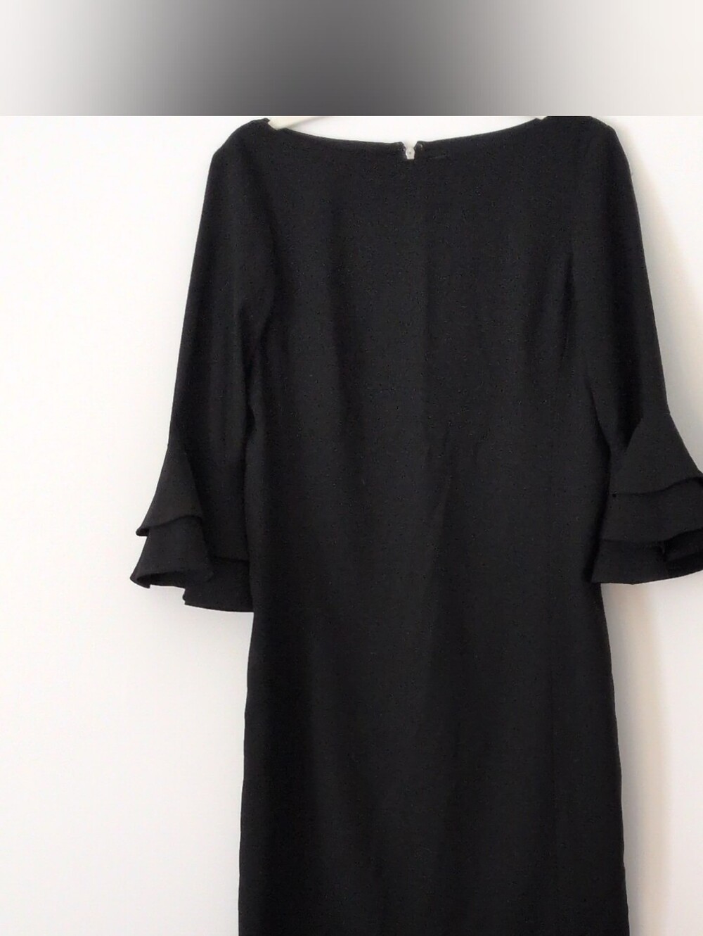 Lauren Ralph Lauren Tiered Bell-Sleeve Boat Neck Sheath Dress - Size